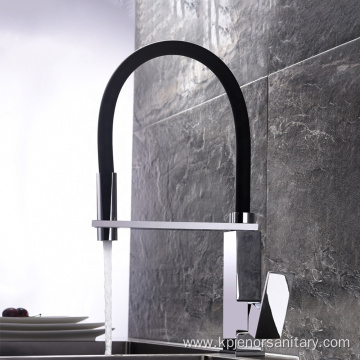 New Design Pull Out Rubber Pipe Faucet